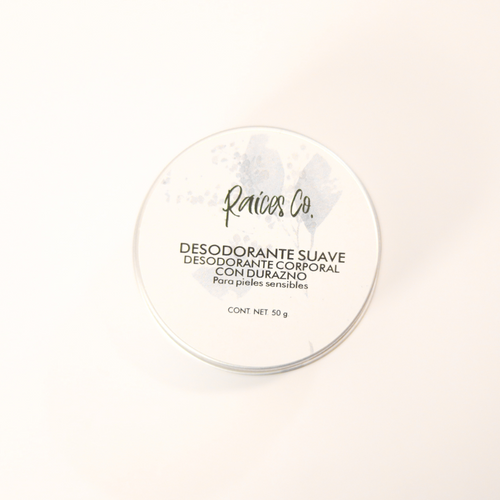 Crema Desodorante Durazno para Pieles Sensibles