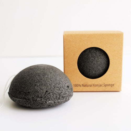 Esponja de Konjac - Negro: Carbón de Bambú