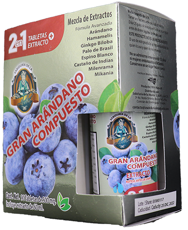Gran Arándano Compuesto 2 en 1 - Auxilia y Evita Aparición de Várices
