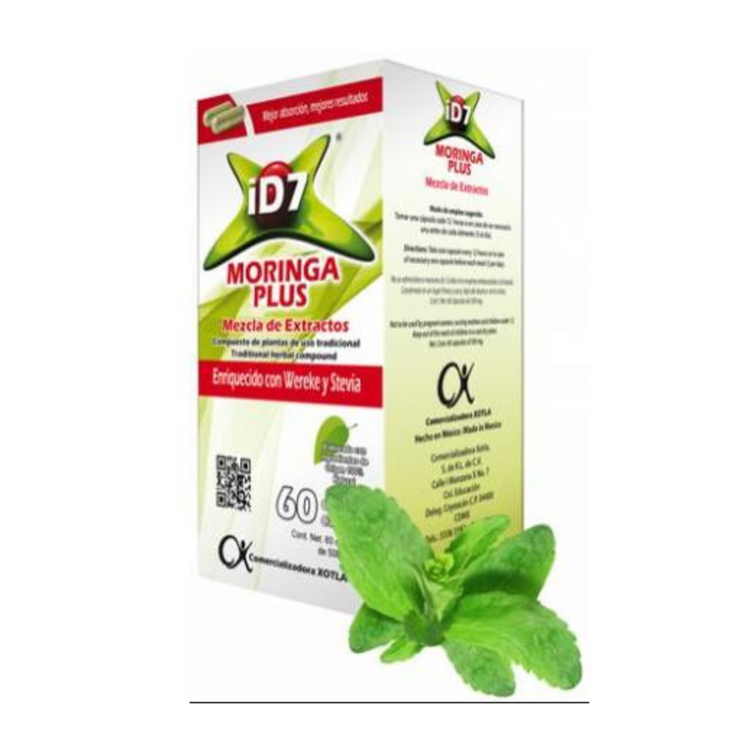 ID7 Moringa Plus - Controla los niveles de azúcar en la sangre
